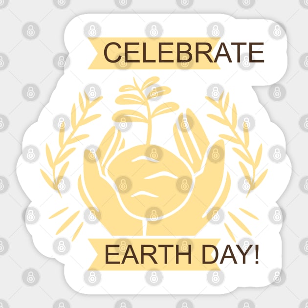 Celebrate Earth Day Sticker by unique_design76